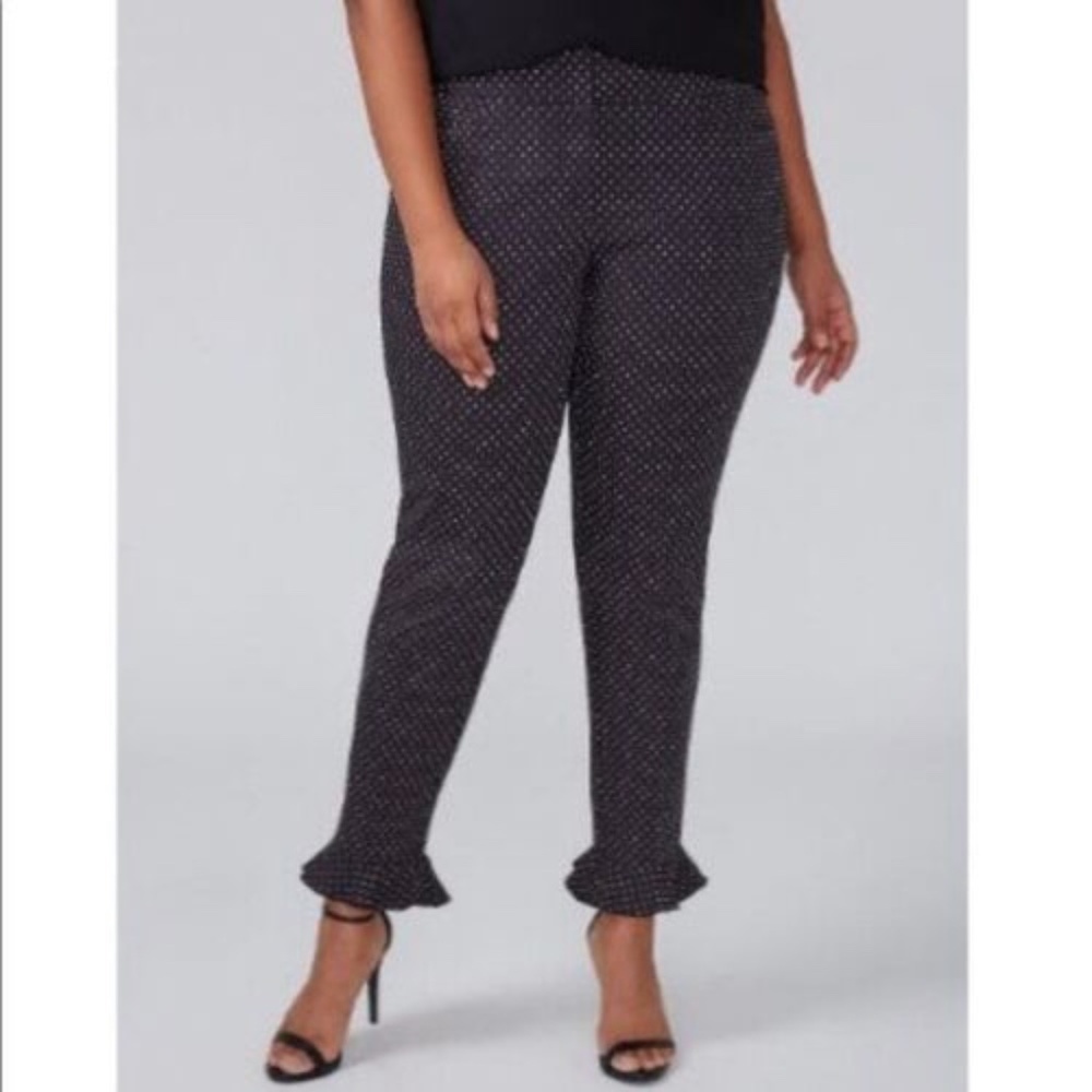 Lane Bryant Polka Dot The Allie Business Trousers Pants 20